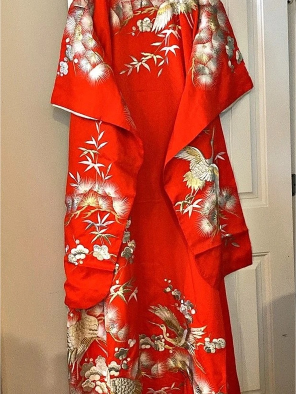 Red Embroidered Kimono Uchikake